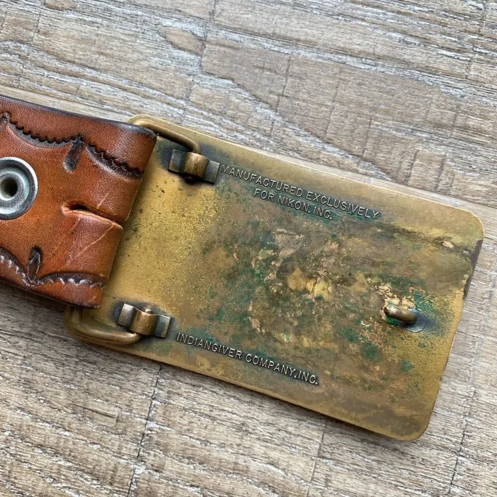 Unbranded Women's Brown and Gold Belt